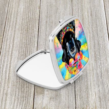 Black Labrador Hippie Dawg Compact Mirror