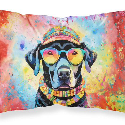 Black Labrador Hippie Dawg Standard Pillowcase