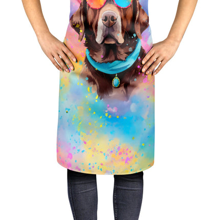 Chocolate Labrador Hippie Dawg Apron