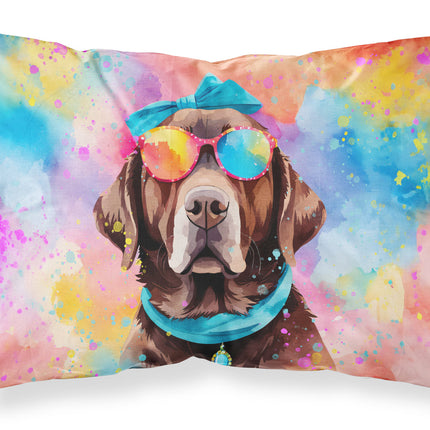 Chocolate Labrador Hippie Dawg Standard Pillowcase