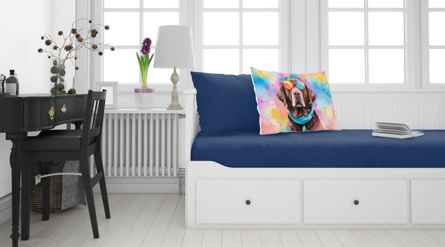 Chocolate Labrador Hippie Dawg Standard Pillowcase