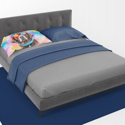 Chocolate Labrador Hippie Dawg Standard Pillowcase