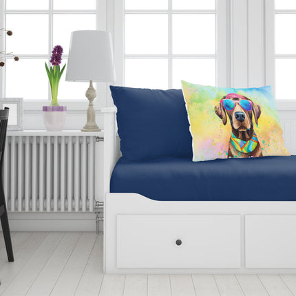 Chocolate Labrador Hippie Dawg Standard Pillowcase