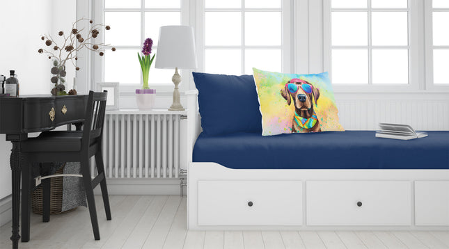 Chocolate Labrador Hippie Dawg Standard Pillowcase