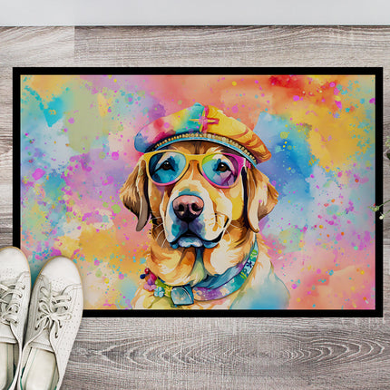 Yellow Labrador Hippie Dawg Doormat