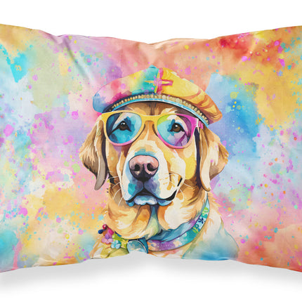 Yellow Labrador Hippie Dawg Standard Pillowcase