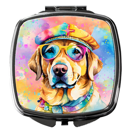 Yellow Labrador Hippie Dawg Compact Mirror