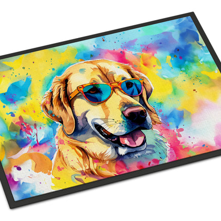 Yellow Labrador Hippie Dawg Doormat