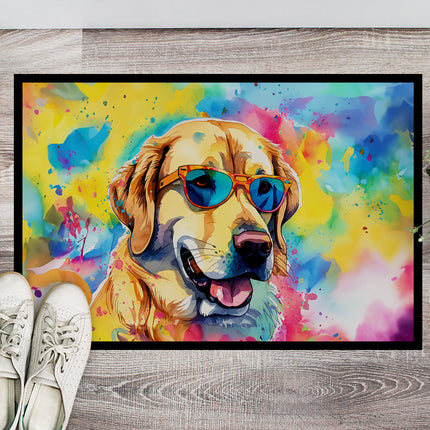 Yellow Labrador Hippie Dawg Doormat