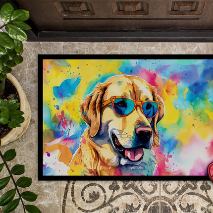 Yellow Labrador Hippie Dawg Doormat