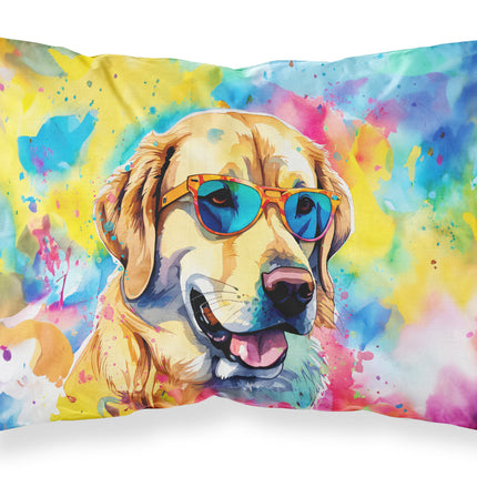 Yellow Labrador Hippie Dawg Standard Pillowcase