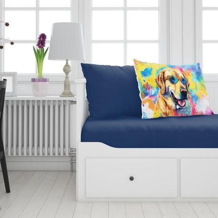 Yellow Labrador Hippie Dawg Standard Pillowcase