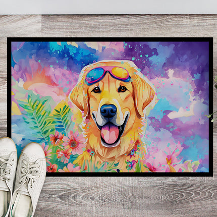 Yellow Labrador Hippie Dawg Doormat