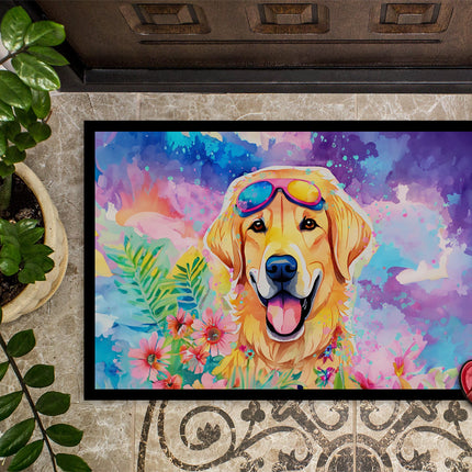 Yellow Labrador Hippie Dawg Doormat