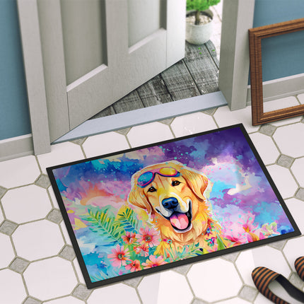 Yellow Labrador Hippie Dawg Doormat