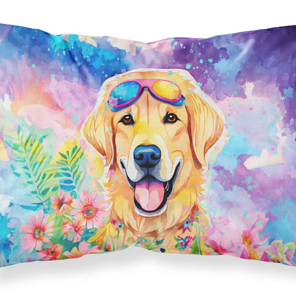 Yellow Labrador Hippie Dawg Standard Pillowcase