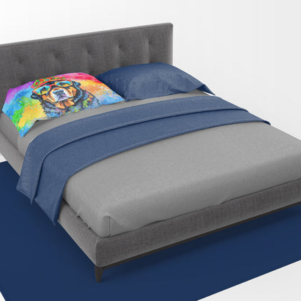Rottweiler Hippie Dawg Standard Pillowcase
