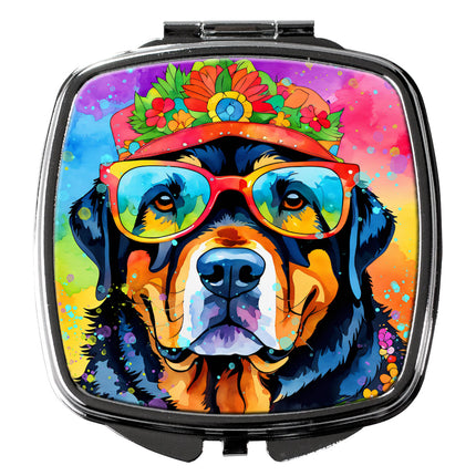 Rottweiler Hippie Dawg Compact Mirror
