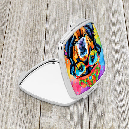 Rottweiler Hippie Dawg Compact Mirror