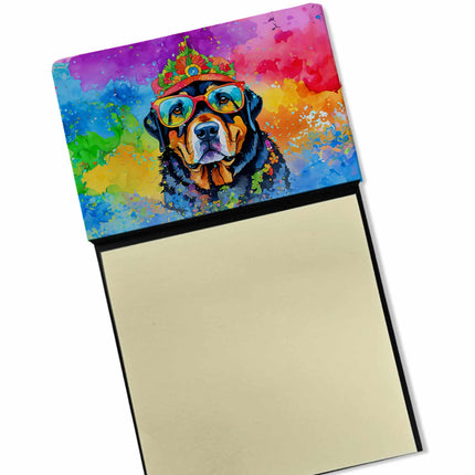 Rottweiler Hippie Dawg Sticky Note Holder