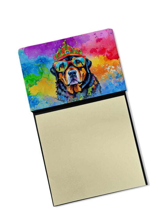 Rottweiler Hippie Dawg Sticky Note Holder