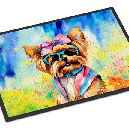 Yorkshire Terrier Hippie Dawg Doormat