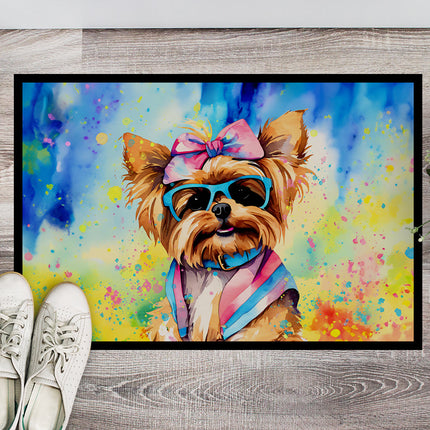 Yorkshire Terrier Hippie Dawg Doormat