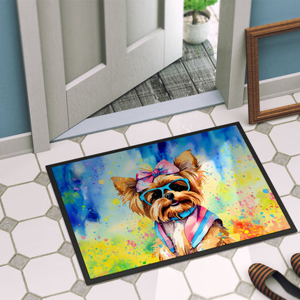 Yorkshire Terrier Hippie Dawg Doormat