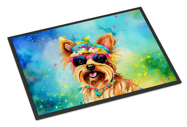 Yorkshire Terrier Hippie Dawg Doormat