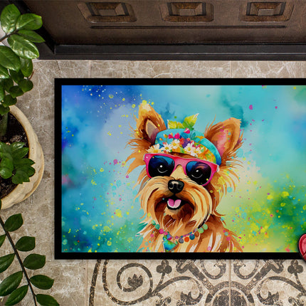 Yorkshire Terrier Hippie Dawg Doormat