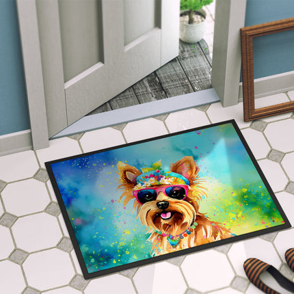Yorkshire Terrier Hippie Dawg Doormat
