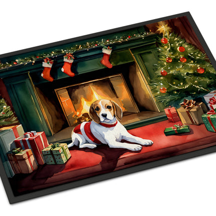Beagle Cozy Christmas Doormat