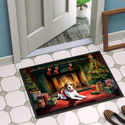 Beagle Cozy Christmas Doormat