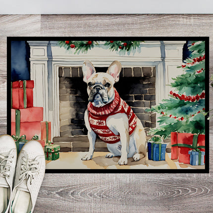 French Bulldog Cozy Christmas Doormat