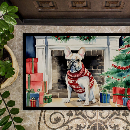 French Bulldog Cozy Christmas Doormat