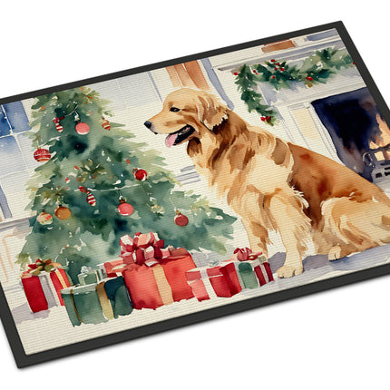 Golden Retriever Cozy Christmas Doormat