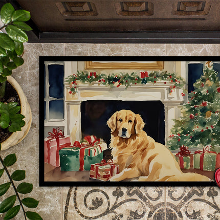 Golden Retriever Cozy Christmas Doormat