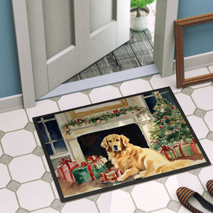 Golden Retriever Cozy Christmas Doormat