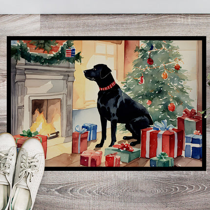 Labrador Retriever Cozy Christmas Doormat
