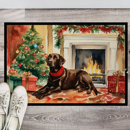 Labrador Retriever Cozy Christmas Doormat