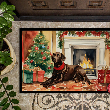 Labrador Retriever Cozy Christmas Doormat