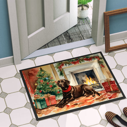 Labrador Retriever Cozy Christmas Doormat
