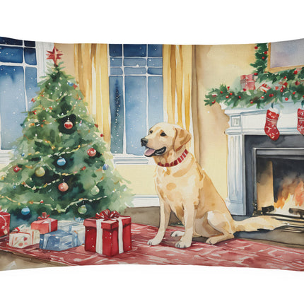 Labrador Retriever Cozy Christmas Throw Pillow