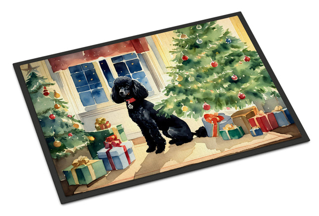 Poodle Cozy Christmas Doormat