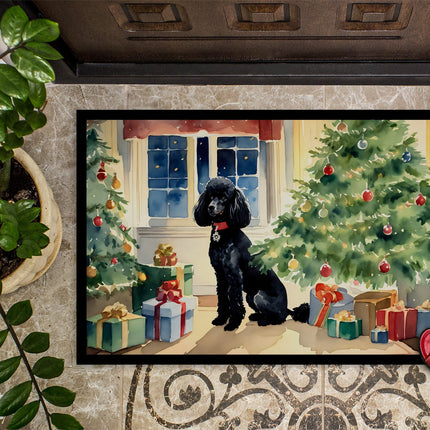 Poodle Cozy Christmas Doormat
