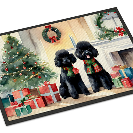 Poodle Cozy Christmas Doormat