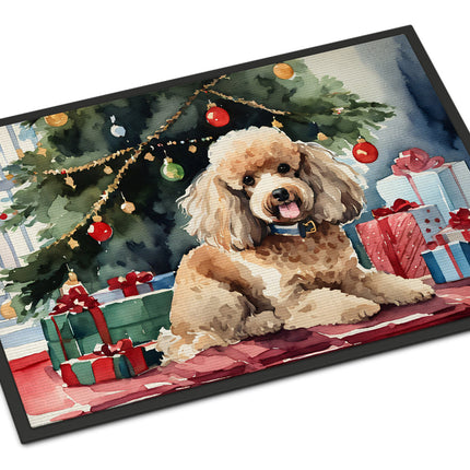 Poodle Cozy Christmas Doormat