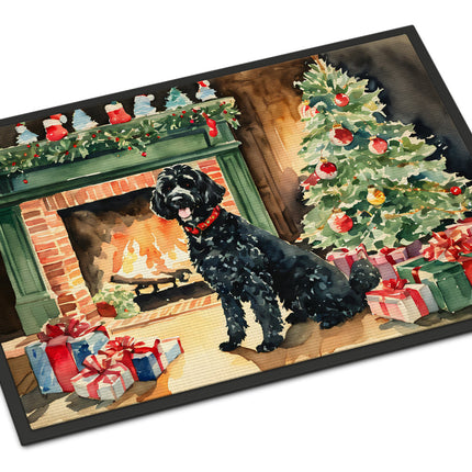 Portuguese Water Dog Cozy Christmas Doormat