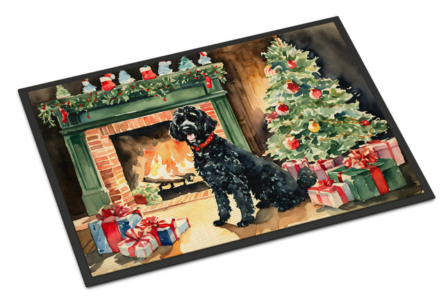 Portuguese Water Dog Cozy Christmas Doormat