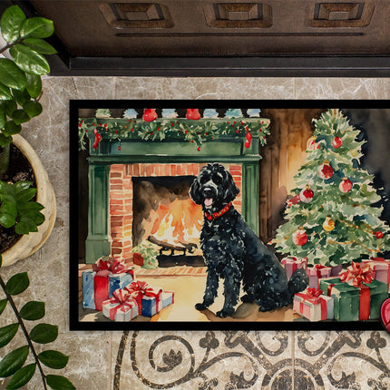 Portuguese Water Dog Cozy Christmas Doormat